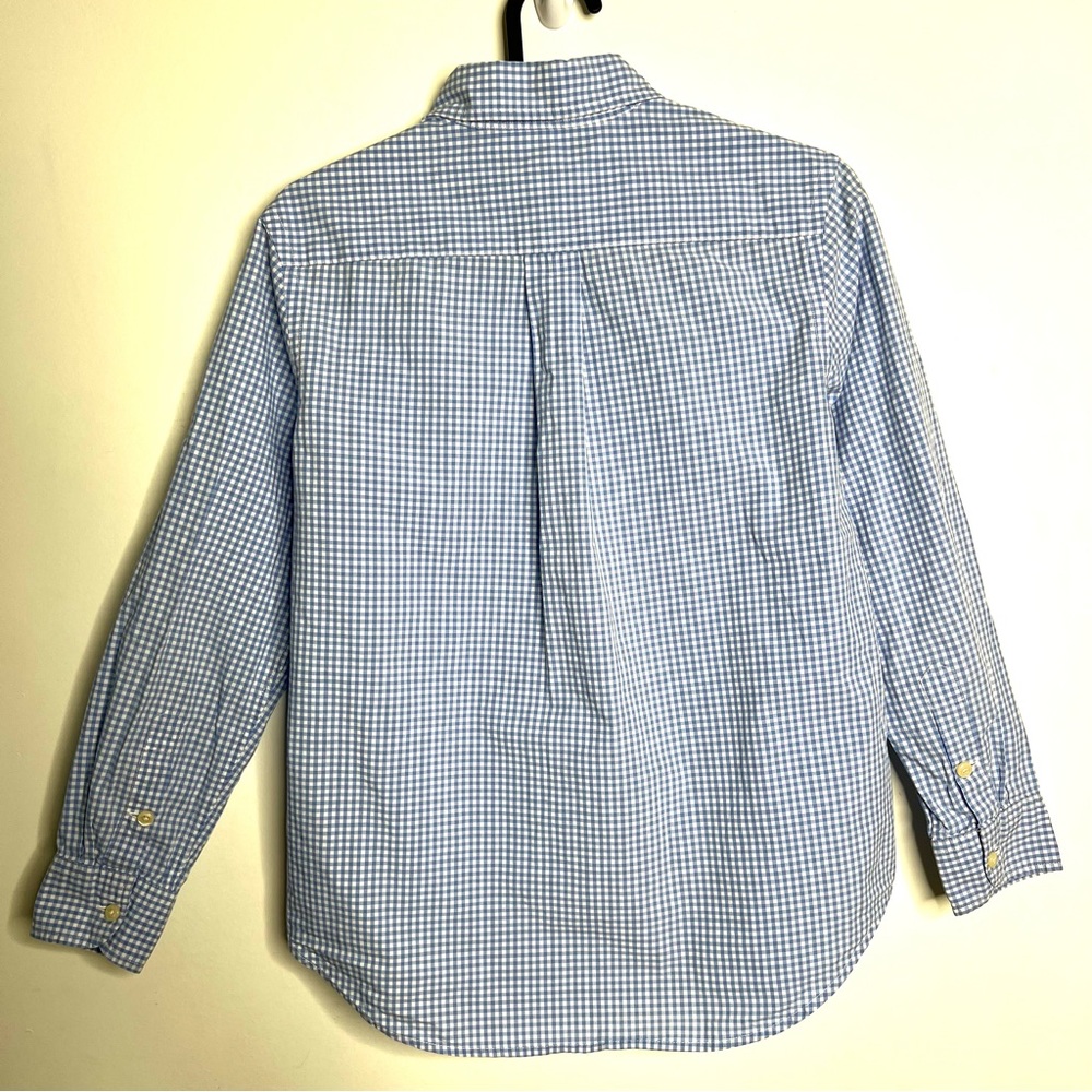 Ralph Lauren Performance Gingham Poplin Button Down Long Sleeve Shirt - Picture 3 of 11